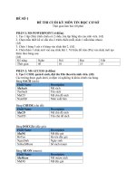 Đề thi tin học cơ sở 2