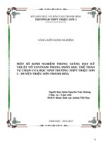 Những bất cập trong giảng dạy và việc lựa chọn một số bài tập nhằm phát triển thể lực môn cầu lông cho học sinh THPT 