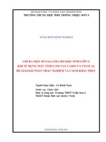 CHỈ RA một số SAI lầm CHO học SINH lớp 12 KHI sử DỤNG máy TÍNH cầm TAY CASIO và VINACAL để GIẢI bài TOÁN TRẮC NGHIỆM và CÁCH KHẮC PHỤC 