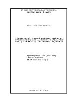 CÁC DẠNG bài tập và PHƯƠNG PHÁP GIẢI bài tập về đồ THỊ TRONG DAO ĐỘNG cơ 