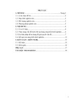 Xây dựng tình huống có vấn đề thông qua thí nghiệm để tạo hứng thú và phát triển năng lực cho học sinh ở một số bài 