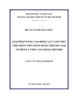 Giải pháp nâng cao động lực làm việc cho nhân viên ngân hàng thương mại cổ phần á châu giai đoạn 2019 2025 