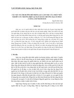 CÁC yếu tố ẢNH HƯỞNG đến ĐỘNG lực làm VIỆC của NHÂN VIÊN  NGHIÊN cứu TRƯỜNG hợp tại NGÂN HÀNG THƯƠNG mại cổ PHẨN á CHÂU, CHI NHÁNH HUẾ 