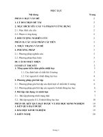 Một số phương pháp giải quyết các bài toán nhiệt học trong chương trình bồi dưỡng HSG THPT 