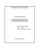 Ứng dụng chuyển động tròn đều và dao động điều hòa để xá định thời gian trong dao động điều hòa 