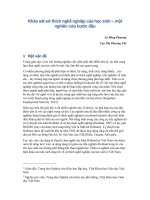 Khảo sát sở thích nghề nghiệp của học sinh   một nghiên cứu bước đầu (survey of vocational interests among students   initial findings) 