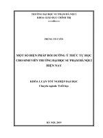 Một số biện pháp bồi dưỡng ý thức tự học cho sinh viên trường Đại học Sư phạm Hà Nội 2 hiện nay