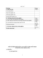 Một số kinh nghiệm nâng cao chất lượng dạy học kĩ năng nghe  nói trong tiếng anh 