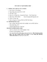 Hướng dẫn học sinh lớp 10 trường THCSTHPT bá thước cách tìm nhanh nghiệm của bất phương trình dưới dạng tích,thương các đa thức bậc n 