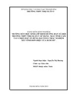 Hướng dẫn học sinh lớp định hướng ban xã hội trường THPT thọ xuân 5 sử dụng máy tính cầm tay chọn đáp án đúng bài toán trắc nghiệm 