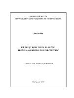 (Luận văn thạc sĩ) Kỹ thuật định tuyến đa đường trong mạng không dây phi cấu trúc