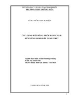 Ứng dụng bất đẳng thức bernoulli để chứng minh bất đẳng thức 