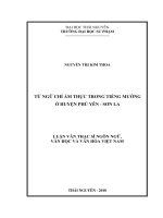 (Luận văn thạc sĩ) Từ ngữ chỉ ẩm thực trong tiếng Mường ở huyện Phù Yên  Sơn La