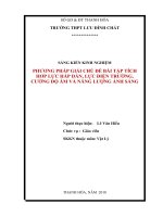Phương pháp giải chủ đề bài tập tích hợp lực hấp dẫn, lực tĩnh điện, cường độ sóng âm và năng lượng ánh sáng 