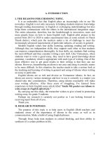 Hướng dẫn học sinh lớp 9 sử dụng các câu thành ngữ tiếng anh để viết các bài tiểu luận đạt hiệu quả 