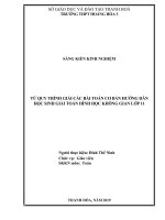 Từ quy trình giải các bài toán cơ bản hướng dẫn học sinh giải toán hình học không gian lớp 11 