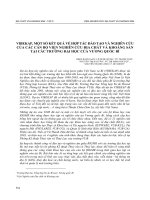 VIBEKAP, một số kết QUẢ về hợp tác đào tạo và NGHIÊN cứu của các cán bộ VIỆN NGHIÊN cứu địa CHẤT và KHOÁNG sản tại các … 