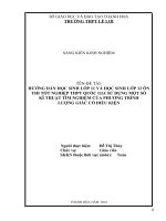 Hướng dẫn học sinh lớp 11 và học sinh lớp 12 ôn thi tốt nghiệp THPT quốc gia sử dụng một số kĩ thuật tìm nghiệm 