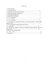 Một số phương pháp nâng cao hiệu quả học tập môn bóng chuyền cho học sinh lóp 10 trường THPT nguyễn thị lợi 