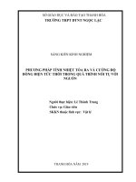Phương pháp tính nhiệt tỏa ra và cường độ dòng điện tức thời trong quá trình nối tụ với nguồn 