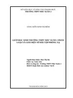 Xây dựng bài giảng điện tử trực quan nhằm nâng cao tính ứng dụng kiến thức phần chất rắn và chất lỏng 