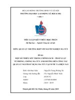 Một số thiếu sót trong chính sách – pháp luật về phòng, chống ma túy ảnh hưởng đến công tác quản lý người sử dụng ma túy tại nước ta hiện nay 