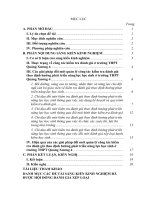 Một số giải pháp đổi mới quản lý công tác kiểm tra đánh giá theo định hướng phát triển năng lực học sinh ở trường THPT quảng xương 4 