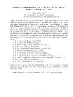 NGHIÊN cứu TÍNH TOÁN một sô số LIỆU cơ BẢN về XE MÁY ĐANG lưu HÀNH ở VIỆT NAM 