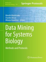 Data mining for systems biology  methods and protocols mamitsuka, delisi  kanehisa 2012 11 29 