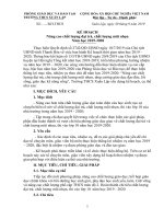 KẾ HOẠCH NÂNG CAO CHẤT LƯỢNG ĐẠI TRÀ, CHẤT LƯỢNG MŨI NHỌN THCS