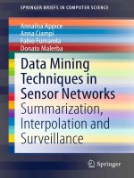Data mining techniques in sensor networks  summarization, interpolation and surveillance appice, ciampi, fumarola  malerba 2013 09 27 