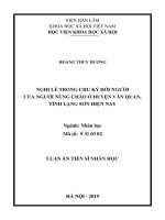 Nghi lễ trong chu kỳ đời người của người nùng cháo ở huyện văn quan, tỉnh lạng sơn hiện nay tt