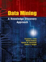Data mining  a knowledge discovery approach clos, pedrycz, swiniarski  kurgan 2007 02 01 