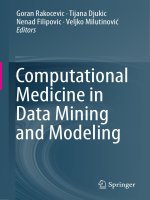 Computational medicine in data mining and modeling rakocevic, djukic, filipovic  milutinović 2013 10 29 
