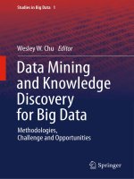Data mining and knowledge discovery for big data  methodologies, challenge and opportunities chu 2013 10 09 