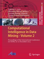 Computational intelligence in data mining (vol  2) jain, behera, mandal  mohapatra 2014 12 11 