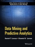 Data mining and predictive analytics larose  larose 2015 03 16 