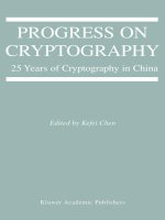 Progress on cryptography 25 years of cryptography in china 