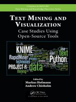Text mining and visualization  case studies using open source tools hofmann  chisholm 2015 12 18 