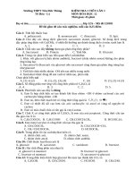 kiểm tra 1 tiết hoá 12 lần 1