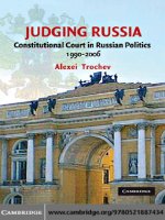 0521887437 cambridge university press judging russia the role of the constitutional court in russian politics 1990 2006 apr 2008 