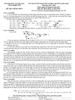 đề thi chuyên hóa quốc học 2017