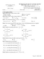 Đề kiểm tra giữa học kỳ 1 toán 11 năm 2019 2020 trường chuyên lê khiết quảng ngãi 