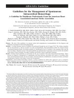 AHA ASA hemorrhagic stroke ICH 2015 