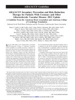 AHA secondry prevention stable CVD 2011 