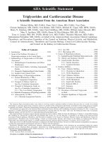 AHA statement triglycerides 2011 