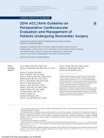 AHA ACC cardiac patient noncardiac surgery 2015 