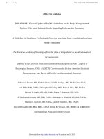 AHA acute stroke endovascular 2015 