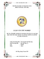 Tìm hiểu nội dung giáo dục kĩ năng tự lập cho học sinh Tiểu học trong tác phẩm Không gia đình của Héc-tô Ma-lô