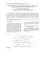 ĐIỀU KHIỂN dự báo tựa mô HÌNH TRÊN cơ sở hệ mờ, ỨNG DỤNG điều KHIỂN lũ PHẢN ỨNG dây CHUYỀN LIÊN tục (CSTR 